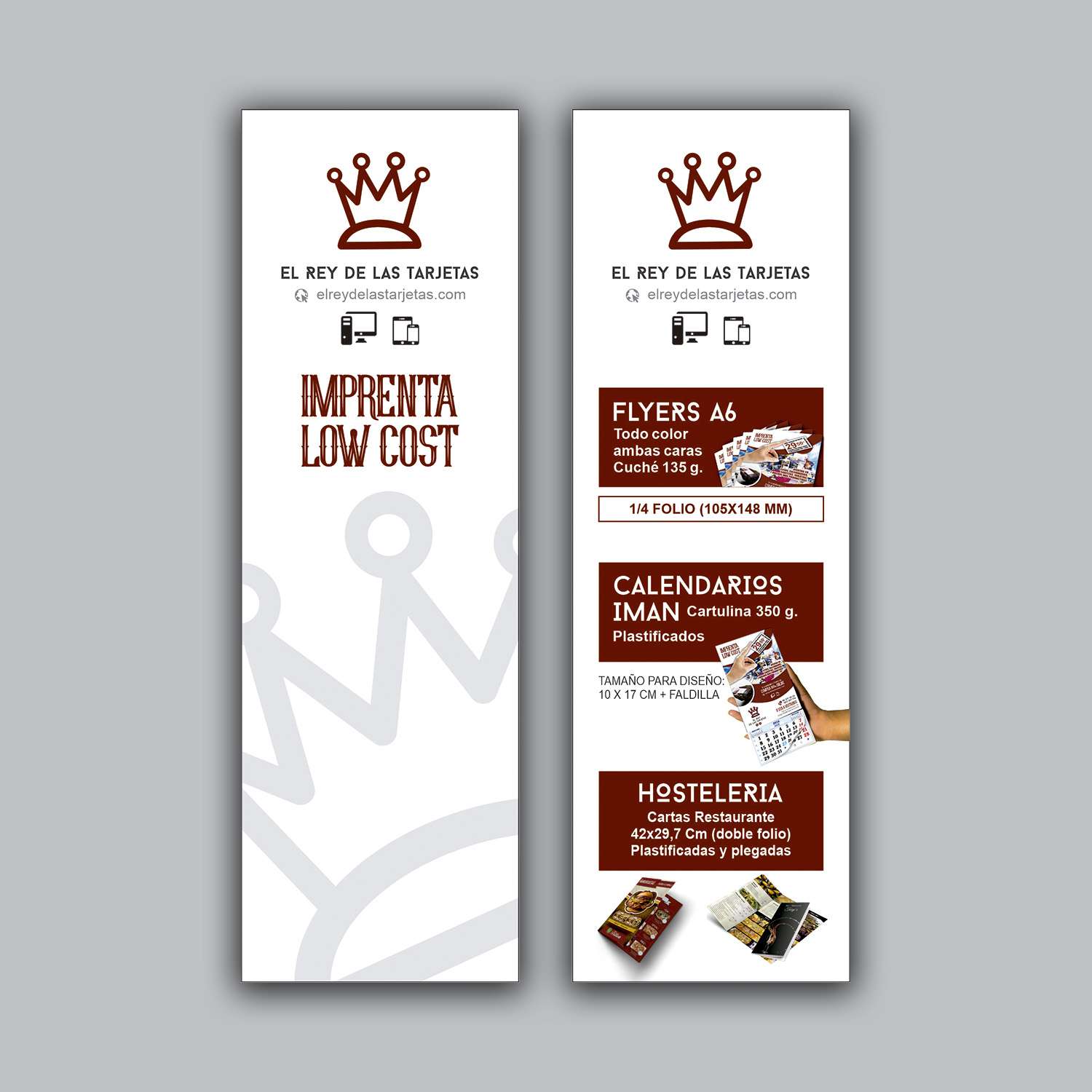 Tarjetas Dobles sin Plegar