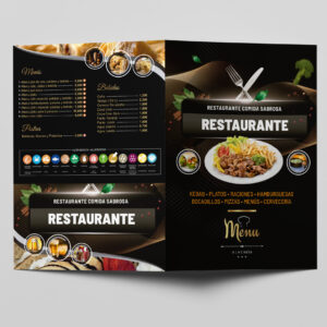 Cartas Restaurante Díptico A3