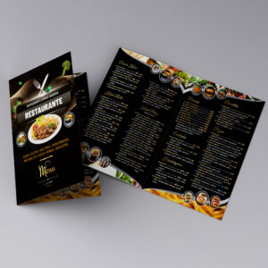 Cartas Restaurante Díptico A4